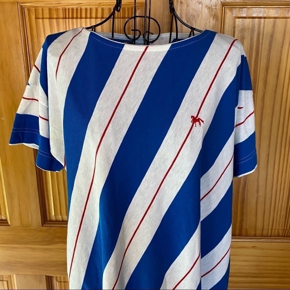 Vintage Chesterfield Striped Scoop Neck Top Size Medium - Picture 2 of 13